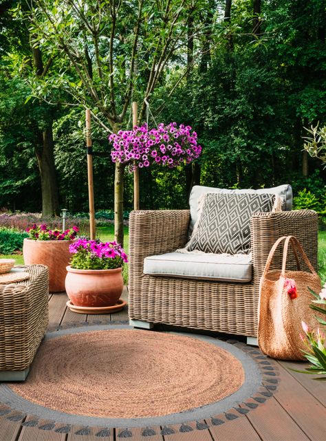 Alfombra Malibu Yute 150 cm Gris-2