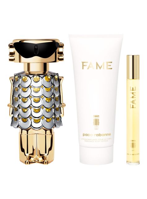 Set Perfume Paco Rabanne Fame EDP Mujer 80 ml + Body Lotion 100 ml + Megaspritzer 10 ml-0