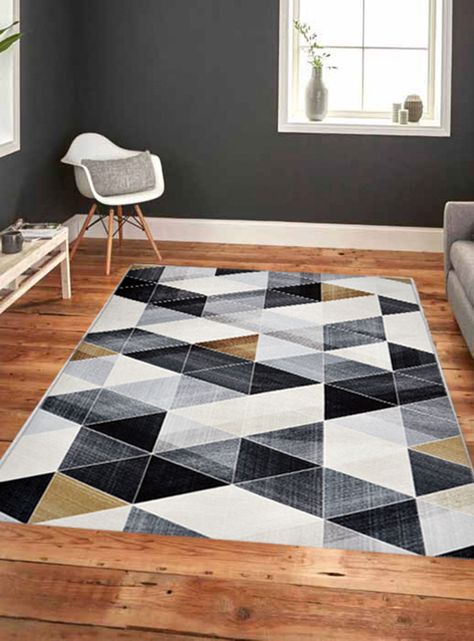 Alfombra 200 x 280 cm Idetex Chenille Zentrum Negro-2
