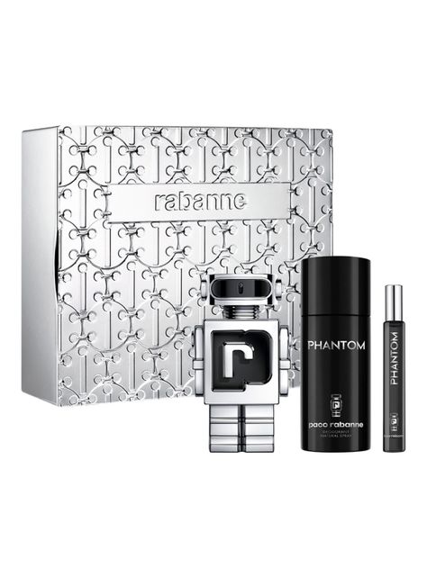 Set Perfume Paco Rabanne Phantom EDT Hombre 100 ml + Desodorante + Megaspritzer 10 ml-0