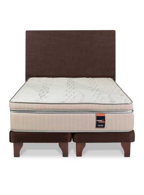 Cama Europea Máximo Cobre King + Respaldo Chocolate-1