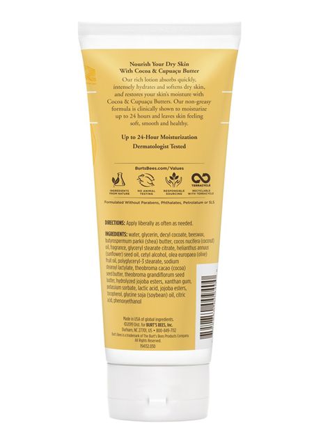Loción Burt's Bees Corporal Cacao y Cupuazú 170 gr-1