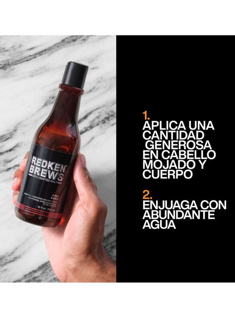 Shampoo 3 en 1 Redken Brews 300ml-3