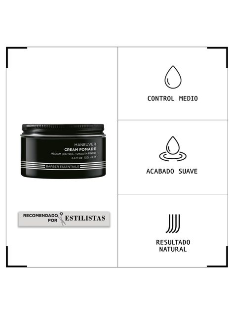 Cera Control medio del cabello Maneuver Redken Brews 100ml-1