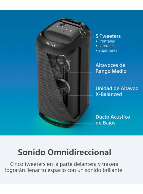 Parlante Bluetooth para Fiestas XV800 Serie X-5