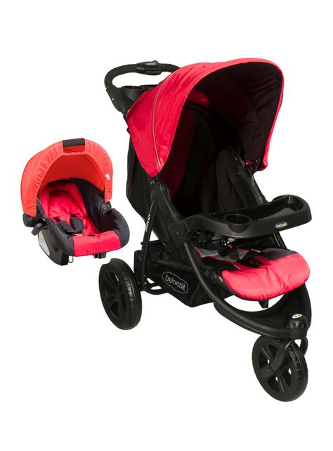 Coche Travel System Fox Rojo Bebesit-0