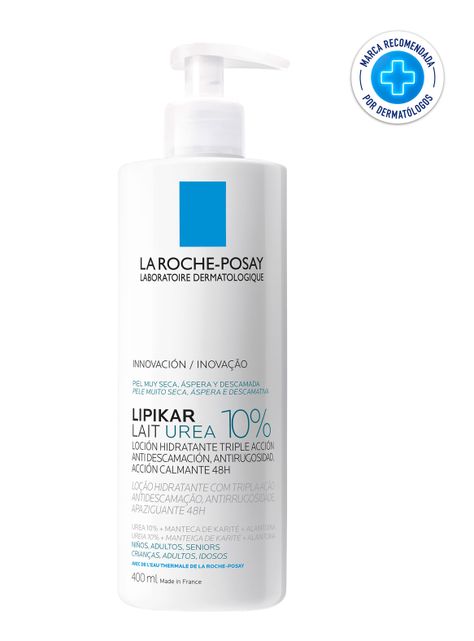 Crema Loción Hidratante Lipikar Lait Urea 10% 400ml-0