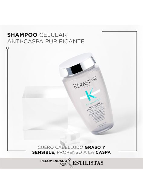 Shampoo XL Anticaspa y Purificador Bain Pureté Anti-Pelliculaire Symbiose 500 ml-3