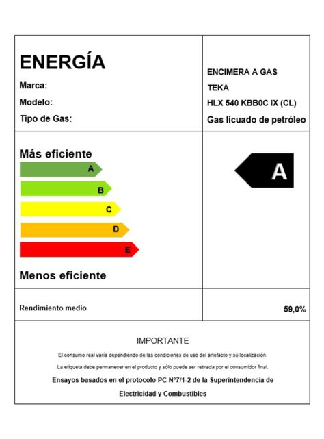 Encimera Gas Licuado 4 Platos HLX540 KBB0C IX-5