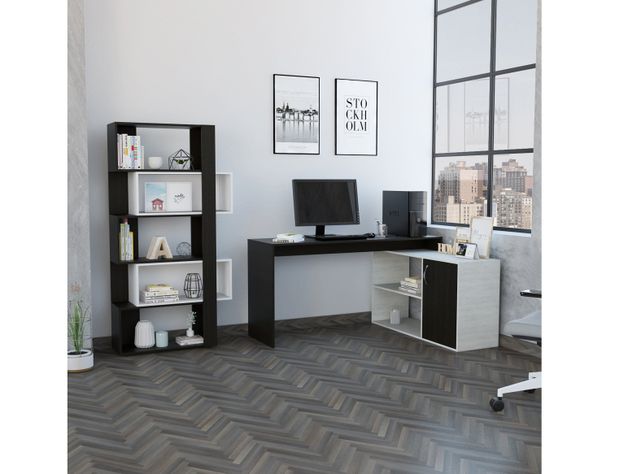 Combo: TuHome Biblioteca Cubo Beijing + Escritorio Axis-4