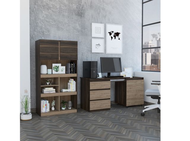 Combo: Escritorio Office 10 + Biblioteca Office 9 TuHome-1