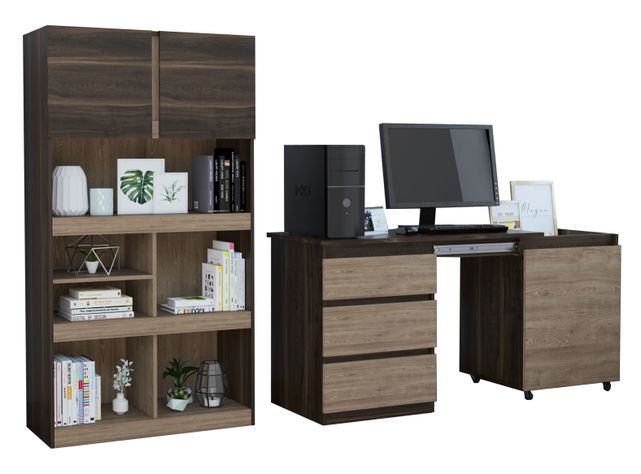 Combo: Escritorio Office 10 + Biblioteca Office 9 TuHome-0
