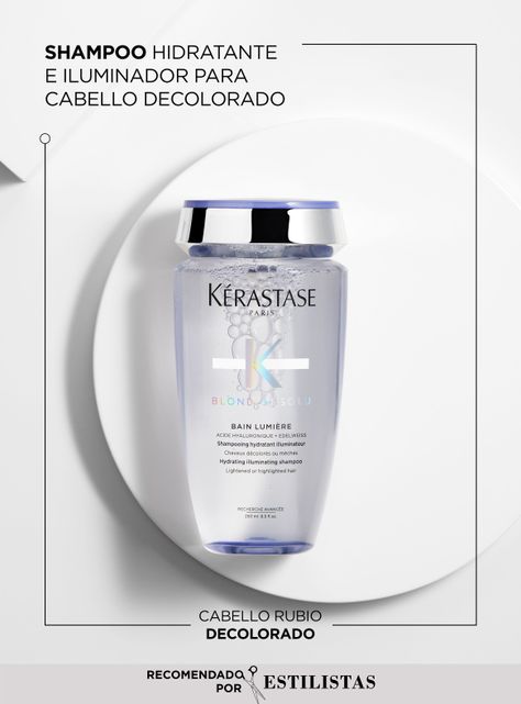 Shampoo Hidratante Cabello Rubio O Decolorado Bain Lumiere Blond Absolu 250ml-1