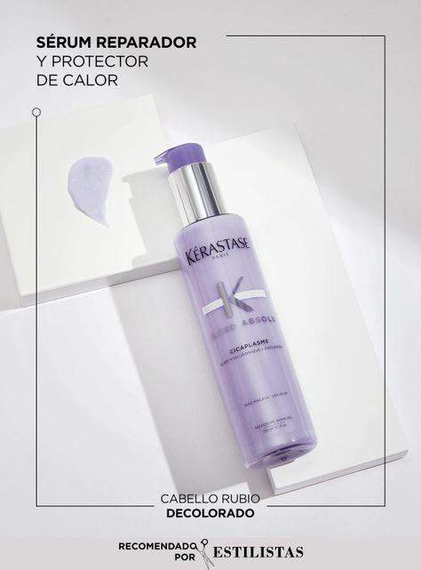 Serum Protector De Calor Reparación Cabello Rubio O Decolorado Cicaplasme Blond Absolu 150ml-1