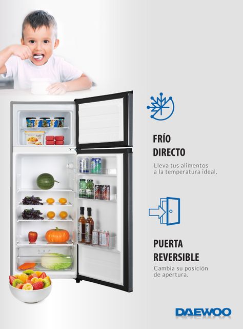 Refrigerador Top Mount Frío Directo 207 Litros DRVTB210DFNNNCL-5