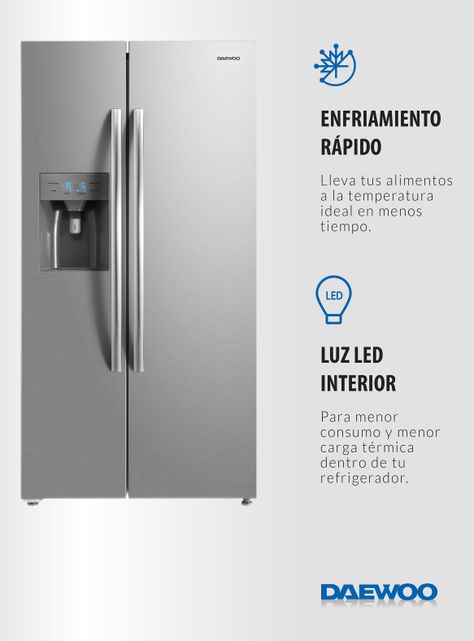 Refrigerador Side by Side No Frost 504 Litros Dispensador Agua/Hielo DRSS568NFIWDCL-5