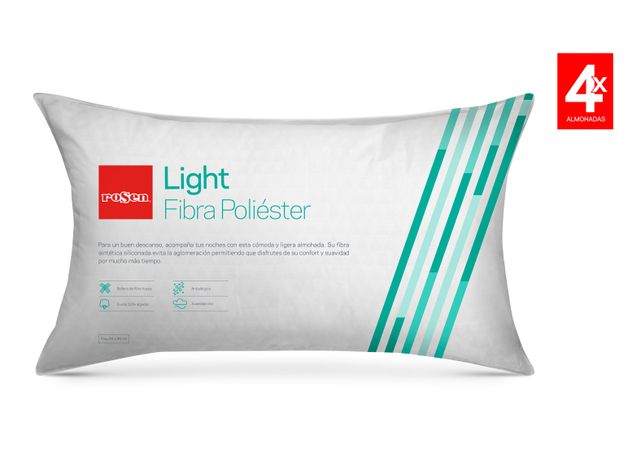 Pack Rosen 4 Almohadas King Soft Light 50 x 90 cm-0