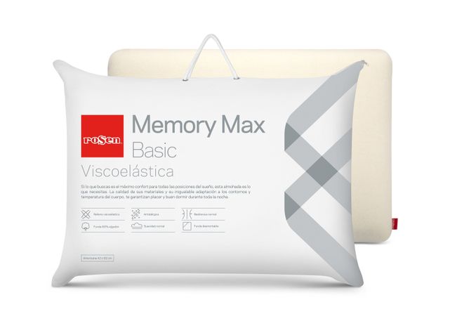 Pack 2 Almohadas Viscoelástica Memory Max 42x62 cm-1