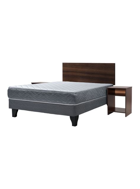 Cama Europea Cadiz 2 Plazas 190 cm + Set de Muebles Castilla-0