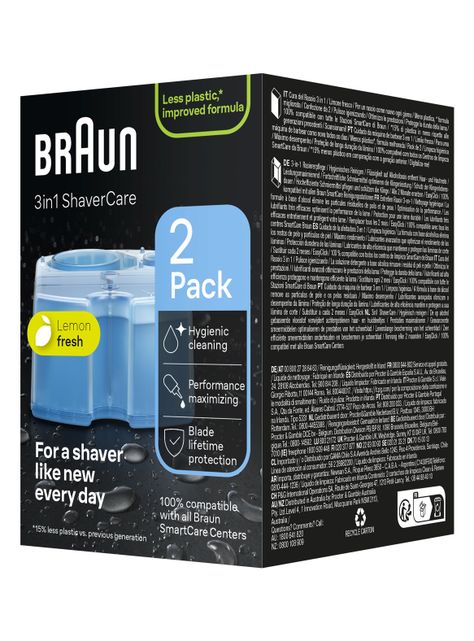 Repuesto Cartuchos de Limpieza Braun Clean & Renew CCR2-6