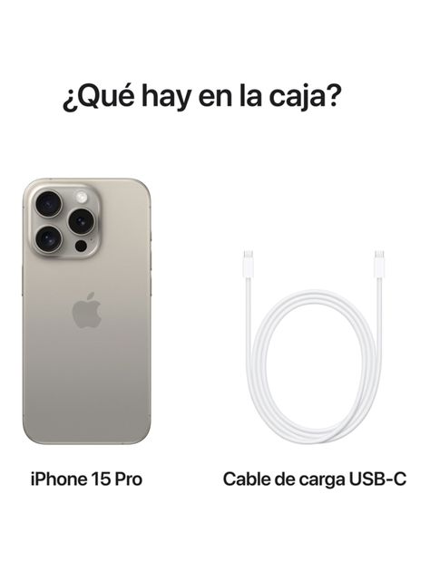 iPhone 15 Pro 128GB Titanio Natural-8