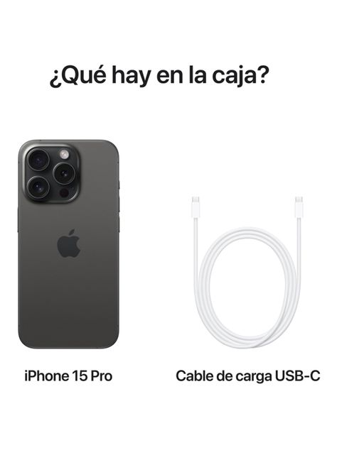 iPhone 15 Pro 256GB Titanio Negro-8