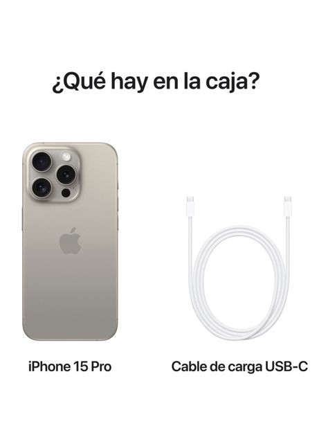 iPhone 15 Pro 256GB Titanio Natural-8