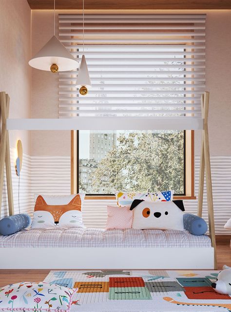 Cama de Transición Infantil Montessori Blanco-2