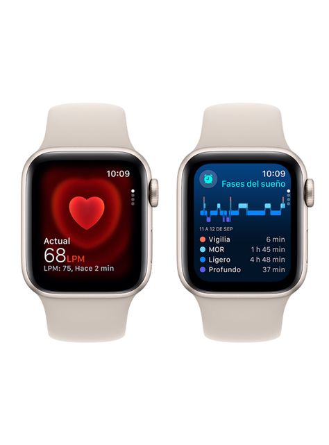 Apple Watch SE GPS 40mm Caja Aluminio y Correa Deportiva Blanco Estelar Talla S/M-4