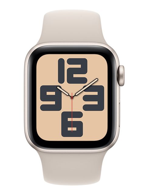 Apple Watch SE GPS 40mm Caja Aluminio y Correa Deportiva Blanco Estelar Talla S/M-1