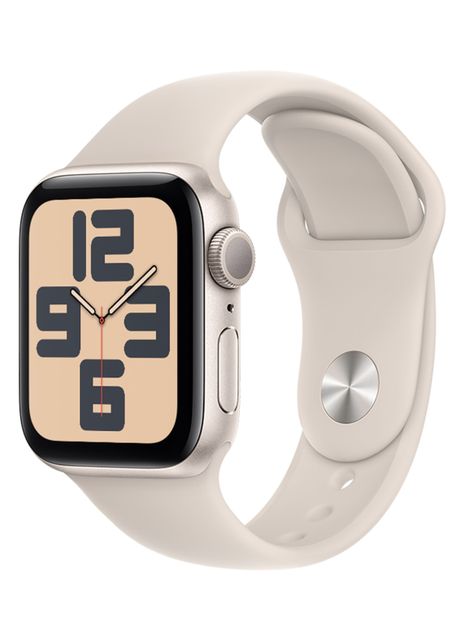 Apple Watch SE GPS 40mm Caja Aluminio y Correa Deportiva Blanco Estelar Talla S/M-0