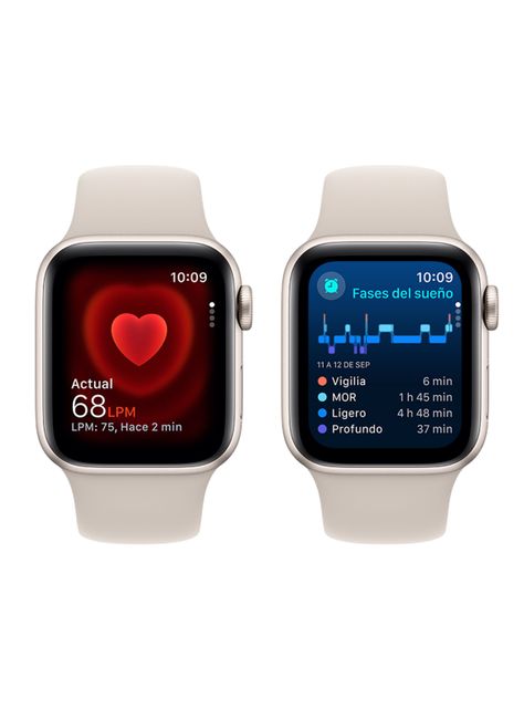 Apple Watch SE GPS 40mm Caja Aluminio y Correa Deportiva Blanco Estelar Talla M/L-4