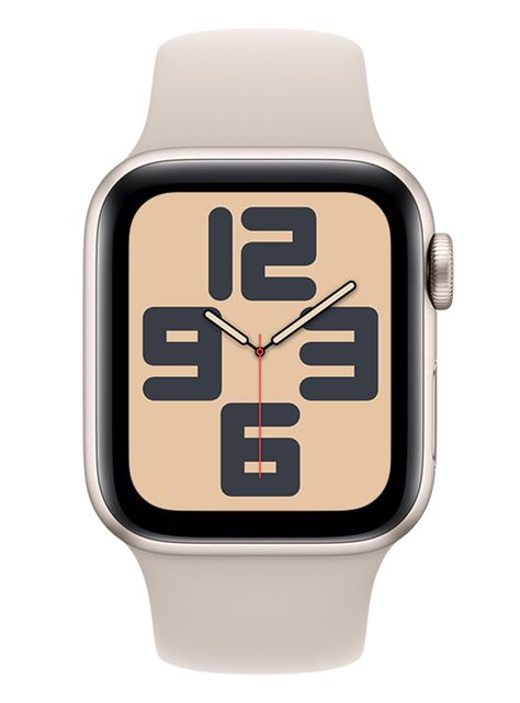 Apple Watch SE GPS 40mm Caja Aluminio y Correa Deportiva Blanco Estelar Talla M/L-1