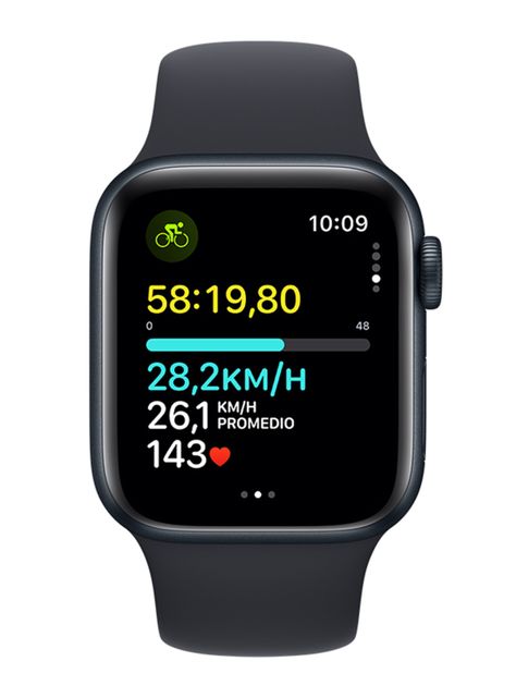 Apple Watch SE GPS 40mm Caja Aluminio y Correa Deportiva Medianoche Talla S/M-5