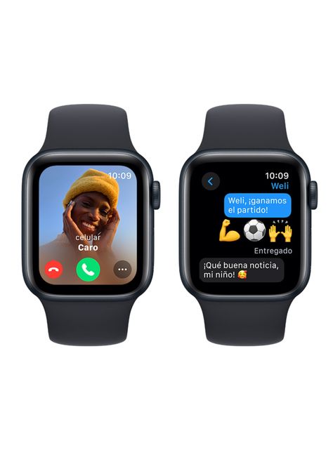 Apple Watch SE GPS 44mm Caja Aluminio y Correa Deportiva Medianoche Talla M/L-3