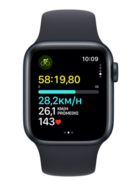 Apple Watch SE GPS 44mm Caja Aluminio y Correa Deportiva Medianoche Talla M/L-5