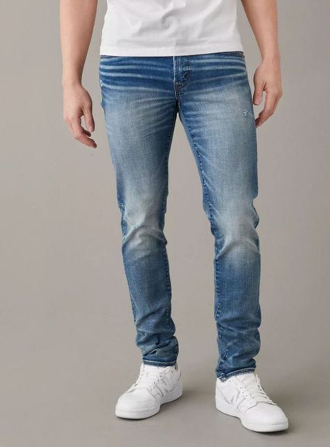 Jeans AE AirFlex+ Distressed Skinny-0