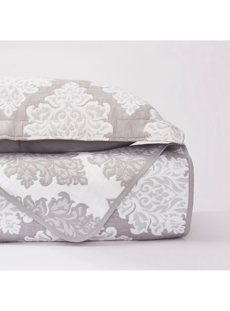 Cubrecama Jacquard Blanche Gris 1.5 Plazas-1