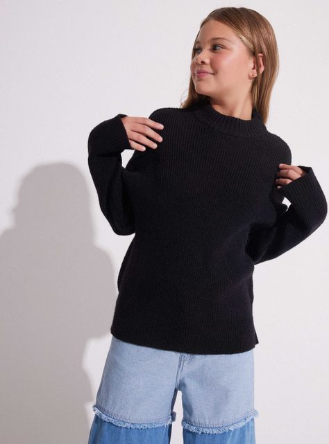 Sweater con Apertura en la Espalda-0