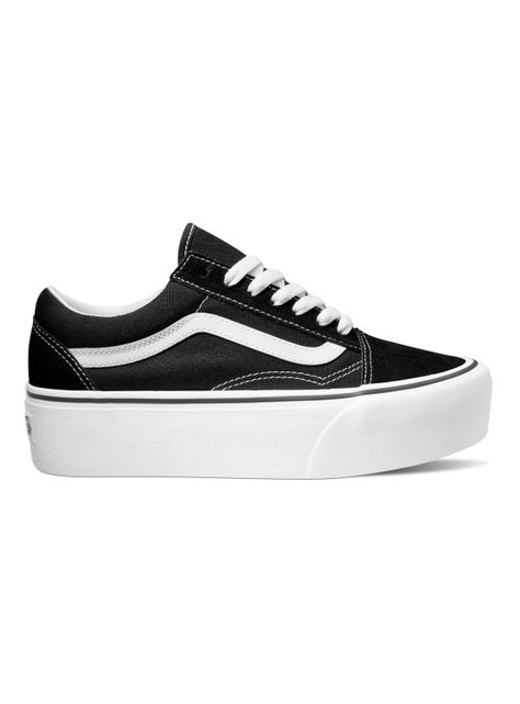 Zapatilla Urbana Black Old Skool Stackform Mujer-0