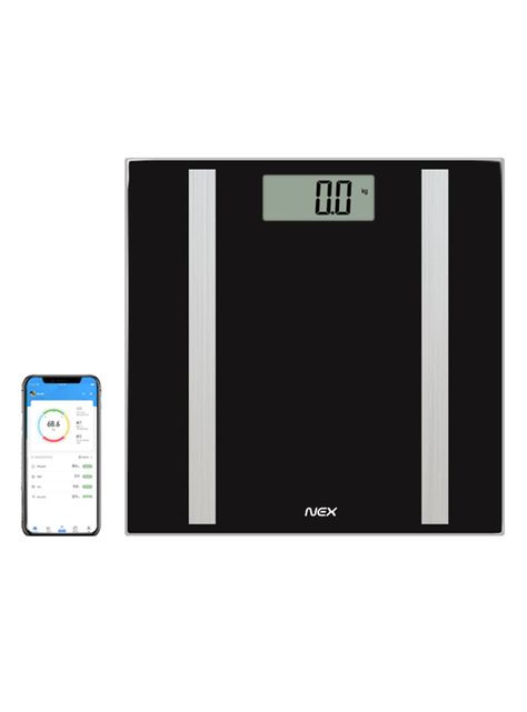 Balanza Digital Smart Bodyfit Negro-1