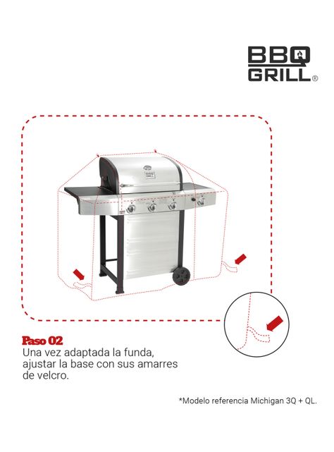 Funda para Parrilla Ajustable 2-3-4 Quemadores-3