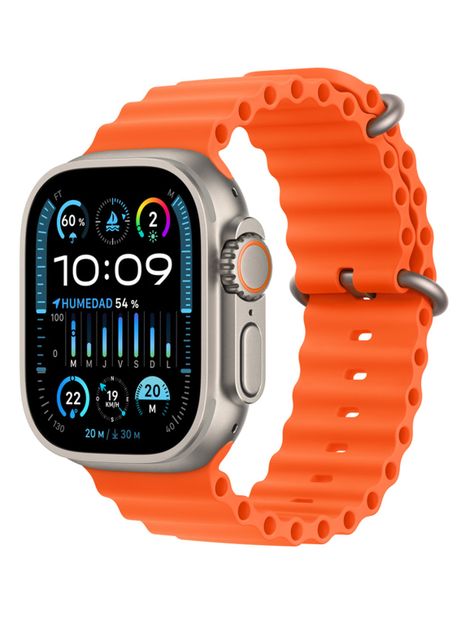 Apple Watch Ultra 2 GPS + Cellular Titanio 49mm Correa Ocean Naranja-0