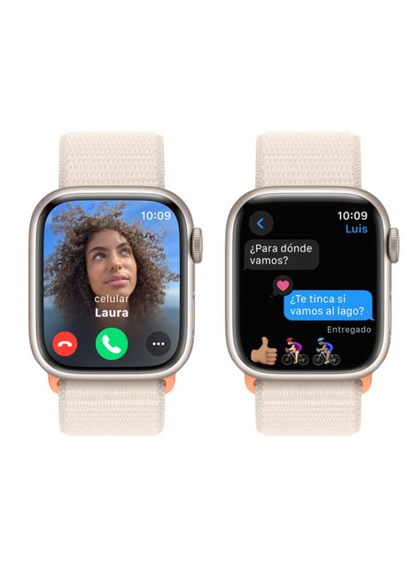 Apple Watch Series 9 GPS 41mm Caja Aluminio y Correa Loop Blanco Estelar-5