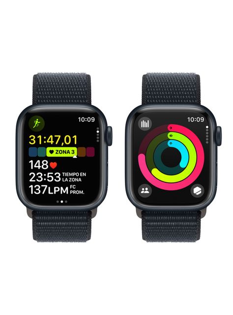 Apple Watch Series 9 GPS 41mm Caja Aluminio y Correa Loop Medianoche-7