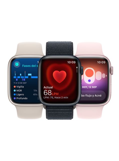 Apple Watch Series 9 GPS 41mm Caja Aluminio y Correa Deportiva Rosado Talla S/M-6