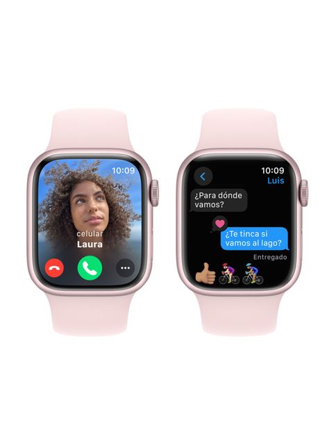 Apple Watch Series 9 GPS 41mm Caja Aluminio y Correa Deportiva Rosado Talla S/M-5