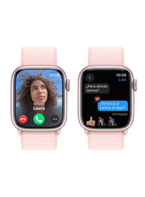 Apple Watch Series 9 GPS 41mm Caja Aluminio y Correa Loop Rosado-5
