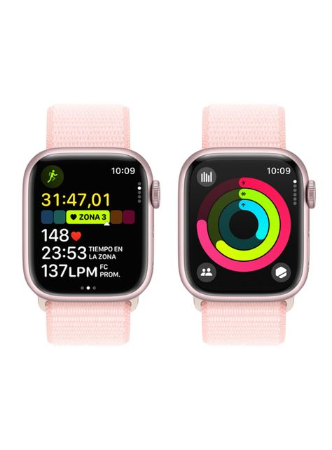 Apple Watch Series 9 GPS 41mm Caja Aluminio y Correa Loop Rosado-7
