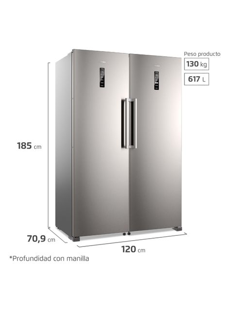 Refrigerador sin Freezer No Frost 355 Litros Twin RTI4S-2